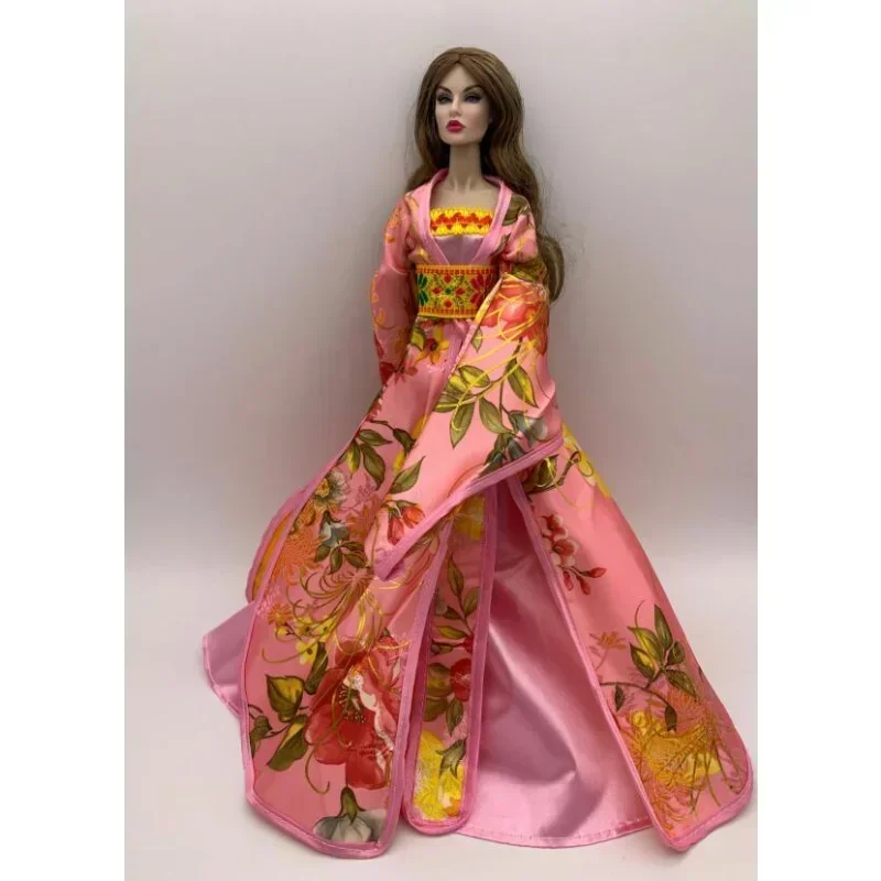 Chinese Ancient costume handmade long dress traditional clothes for your 30cm 1/6 scale BB XINYI FR dolls BBI06