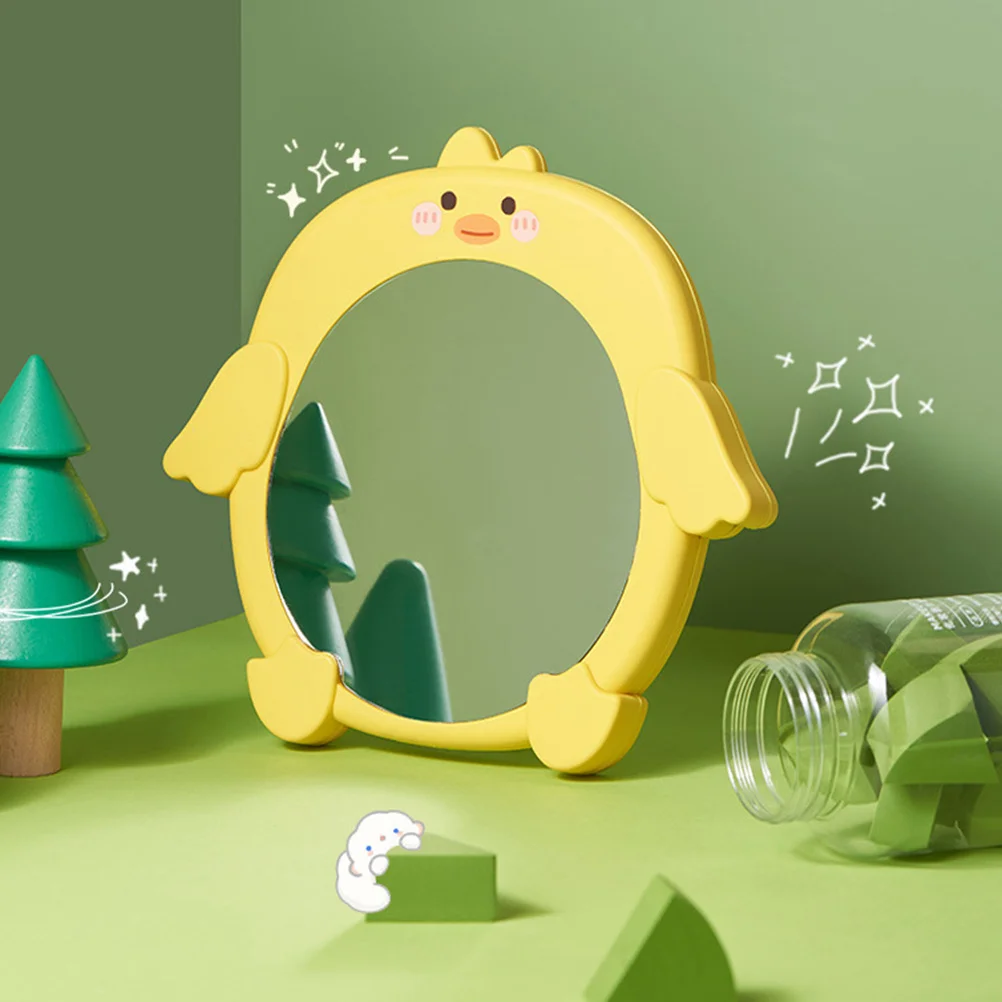 

Cartoon Desktop Vanity Mirror Lightweight Durable Makeup Mirror for Desk Bedroom Office Tabletop Use Table Mirrors