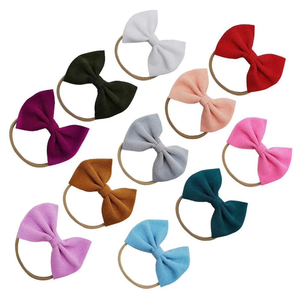 

20Pcs Baby Headwrap Bowknot Hair Band Elastic Comfortable for Newborn Toddler Girls Photo Props Costume Party Stage Daily Outfit