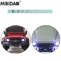 MIBIDAO Simulated RC Car Body Sticker For 1/10 TRX-4 Defender D90 D110 Metal Adhesives Decals Logo Label Decoration Parts