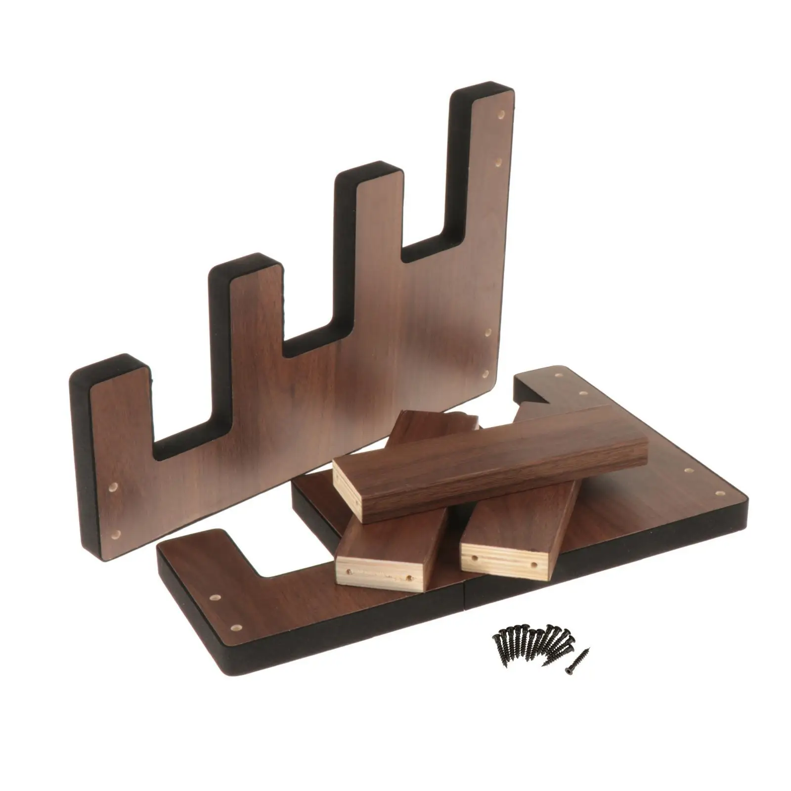 Bamboo Guitar Stand Multiple Acoustic Electric Guitar Rack Space Saving Display for Guitar Bass Home Music Room