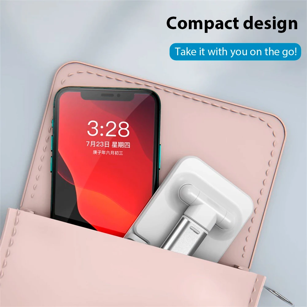 Universal Q7 Penyangga Ponsel Lipat dari Logam untuk iPad Xiaomi Samsung iPhone Smartphone Mendukung Tablet Penyangga yang Dapat Diangkat Penyangga Meja
