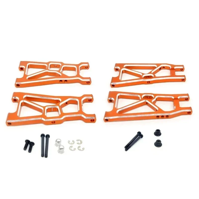 Braço de suspensão dianteiro e traseiro de metal, 4 unidades 7597 7598 para zd racing DBX-10 dbx10 10421-s 9102 1/10 rc peças de atualização de carro