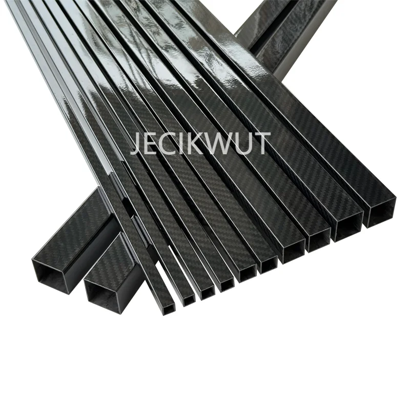 1pcs Length 1000mm OD8mm 10mm 15mm 18mm 20mm 22mm 25mm 28mm 30mm High Quqlity 3K carbon fiber square tube Gloss Matt Surface