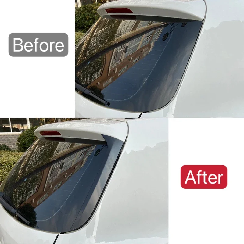 2PCs car window side spoiler air splitter lip trims sticker Fit for VW Tiguan Mk1 2007 - 2009 2010 2011 2012 2013 2014 2015 2016