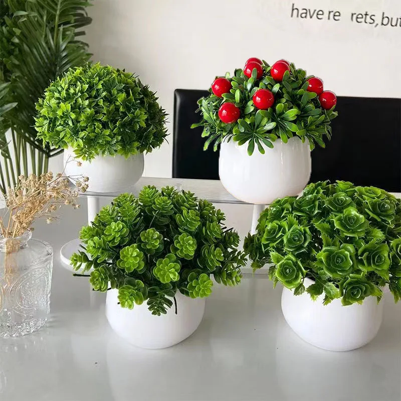 

Wholesale Home Decor Artificial Plantas Ornaments Bonsai Ornaments Living Room Liquor Cabinet TV Entrance Desktop Decoration