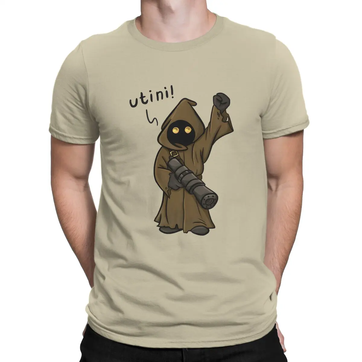 Jawa Utinni Men TShirt Crewneck Short Sleeve 100% Cotton T Shirt Funny Top Quality Gift Idea