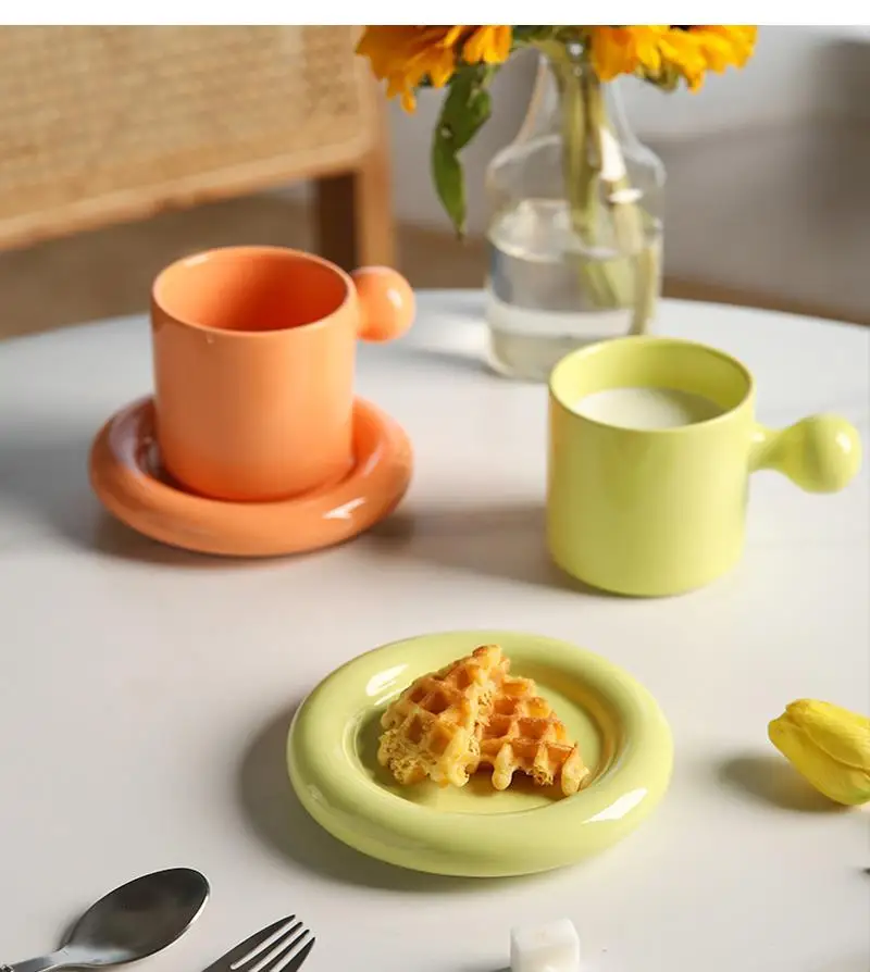 

300ml Cute Egg-shaped Ceramic Coffee Cup Breakfast Office Home Table Decoration Kitchen Bar Supplies