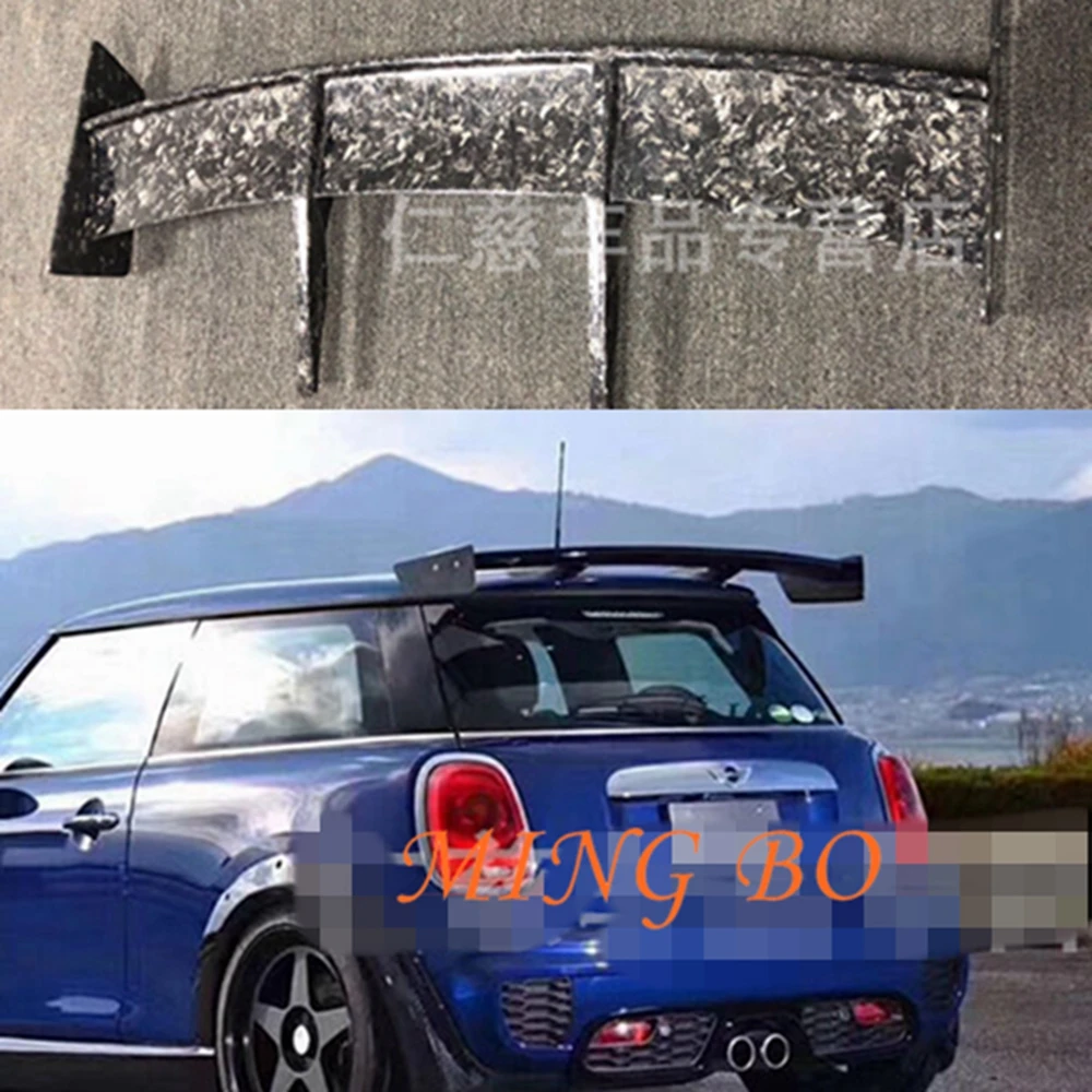 

For F56 MINI COOPER S JCW RK Design Carbon Fiber Glass Spoiler Trim Adjustment Parts For F56 Carbon Fiber/Forged Carbon Roof Lip