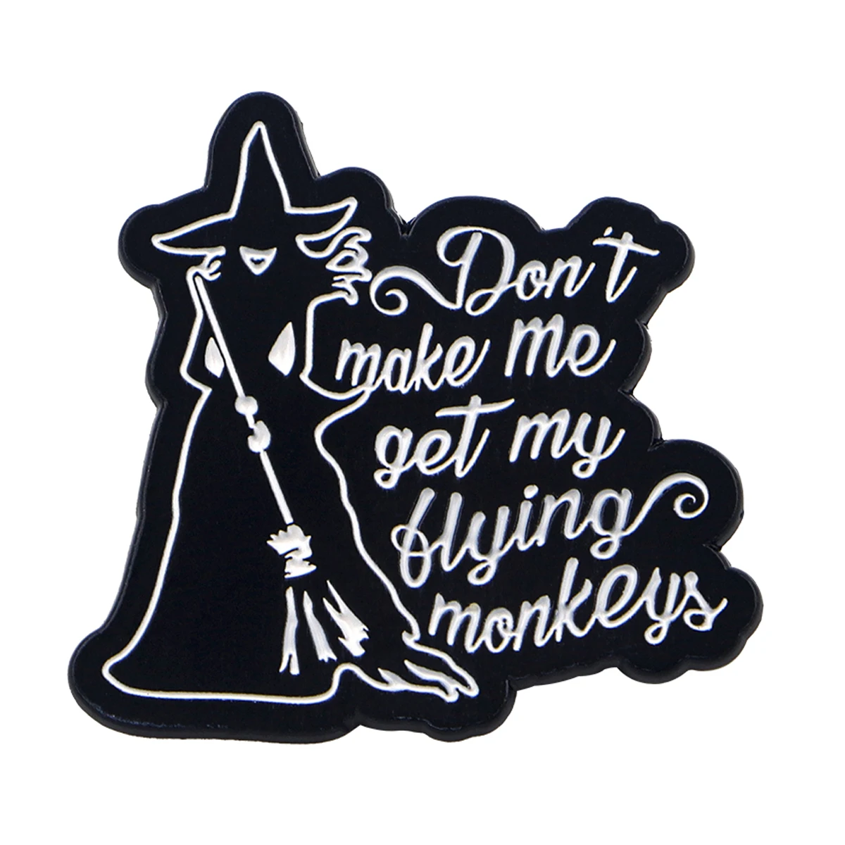 Funny Witch Lapel Pins for Backpacks Enamel Pins Brooches for Clothes Quotes Badges Fashion Jewelry Halloween Accessories Gift