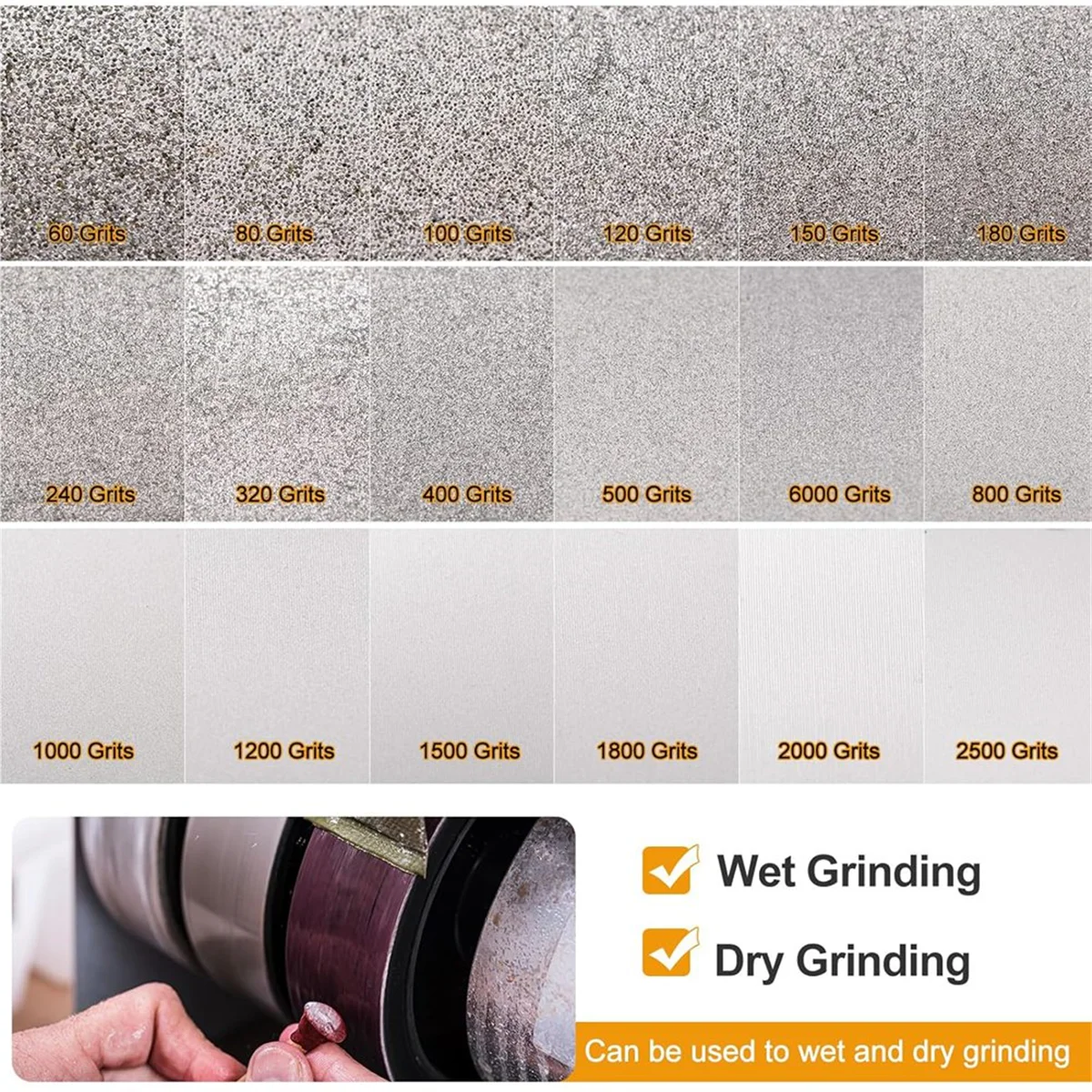 

Y31A Diamond Lapidary Wheel Jewelry Grinding Wheels with Reducers, for Stone, Marble, Gem, Glass, Ceramics, Crystal, Steel