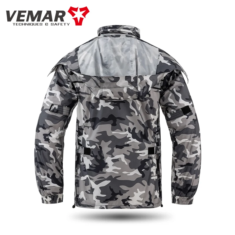 VEMAR Rain Suit Split Type Rainproof Waterproof Windproof Raincoat Set Unisex Set for Delivery Riders Motocross Raincoat - view 6