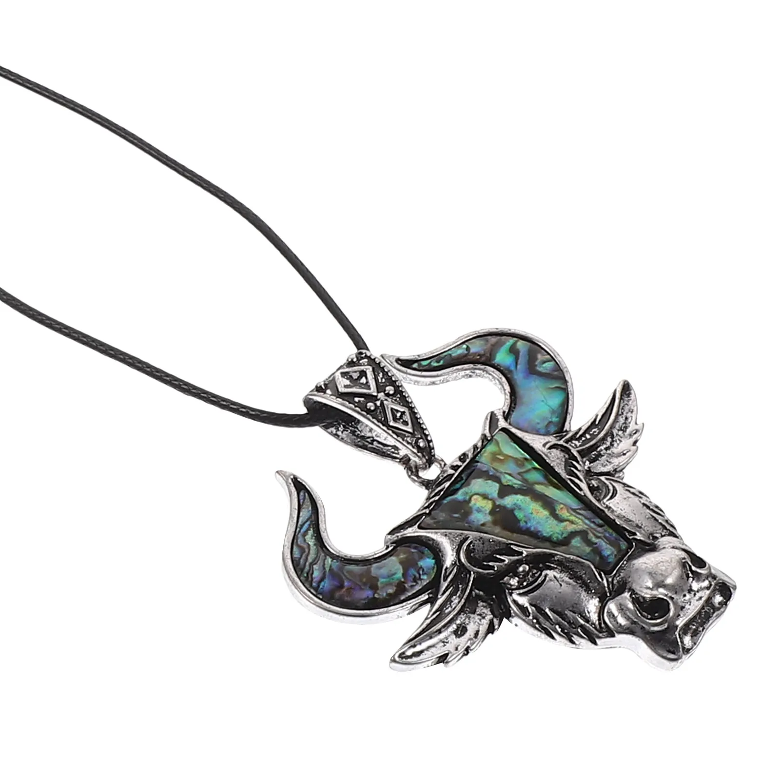 1Set Sturdy Bull Head Pendant Vintage Punk Style Metal Charm for DIY Craft Jewelry Making Necklace Bracelet Key Pendants