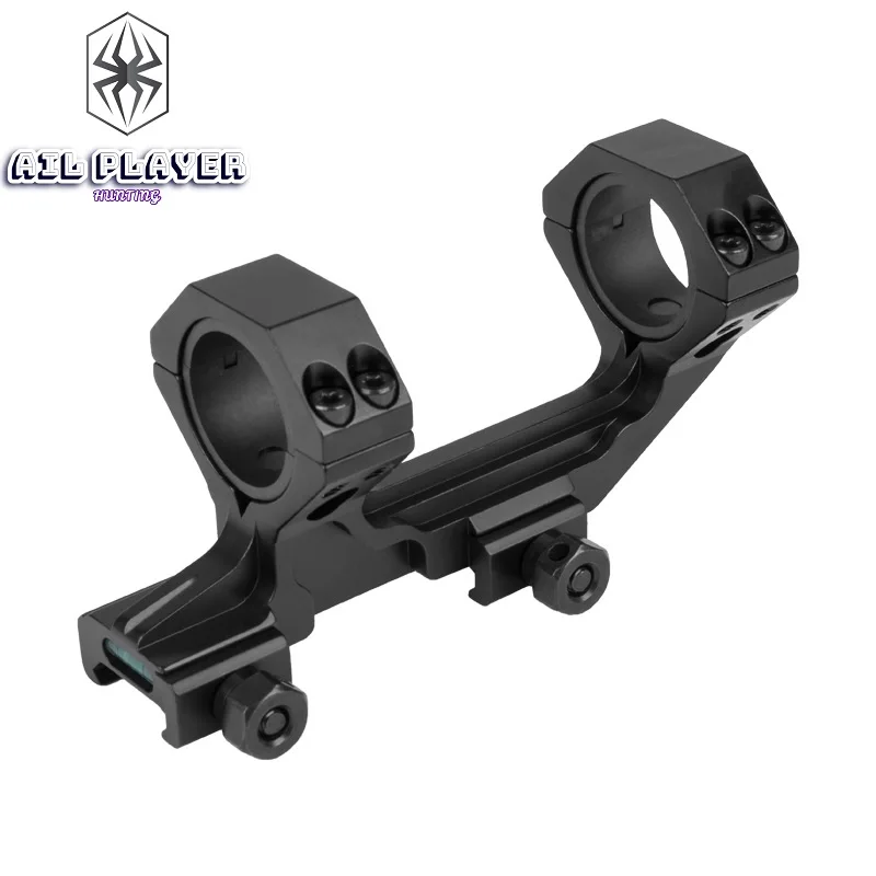 Picatinny 1 Piece Scope Mount, Double Rings with Bubble Level, Weaver Rail, Optical Scope Accessories, 20mm, 25.4mm, 30mm