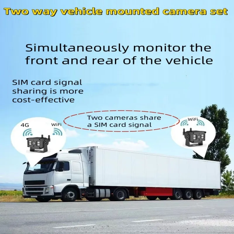 1 To 1  Vehicle Camera System Motor Vehicle WIFI 4G Mobile Truck Bus Car And Vehicle Detection Camera Surveillance Monitoring