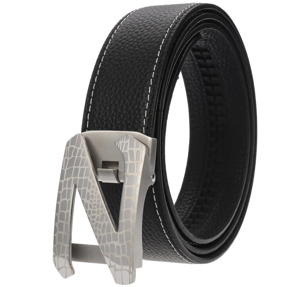 

2022 fashion high quality new stainless steel men's first layer belt casual belt women luxury designer brand Automatic buckle