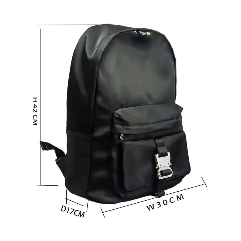 1017 ALYX 9SM Buckle Backpack Nylon Computer Backpack High Quality Men Women Metal Socket Letter Zipper Bags