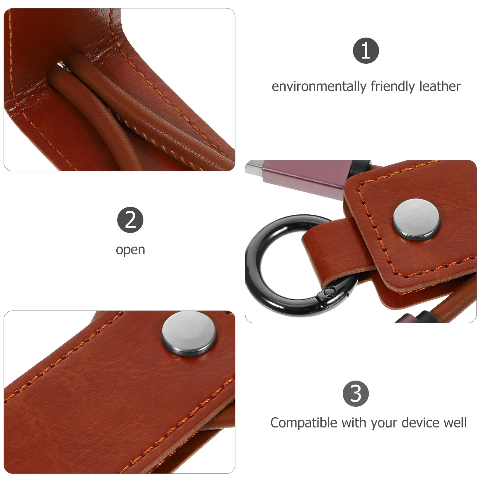 

Type-c Charging Cable Keychain Holder with Charge Usb Fast Cord Fashion