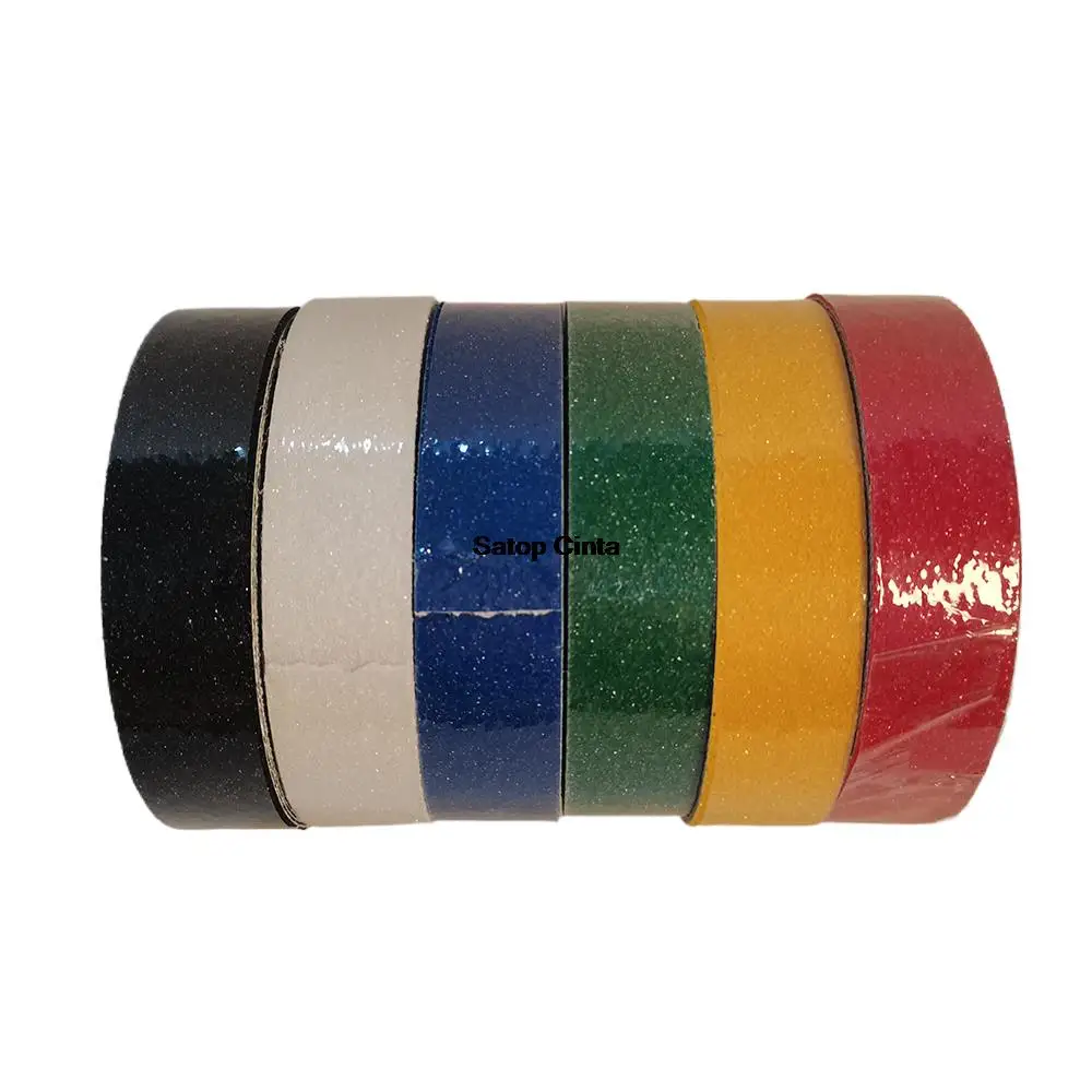 2.5cm*5M Anti Slip Tape White Red Yellow Blue Waterproof Non-Skid Grip Adhesive Stickers For Outdoor Indoor Stairs Bathtubs Boat