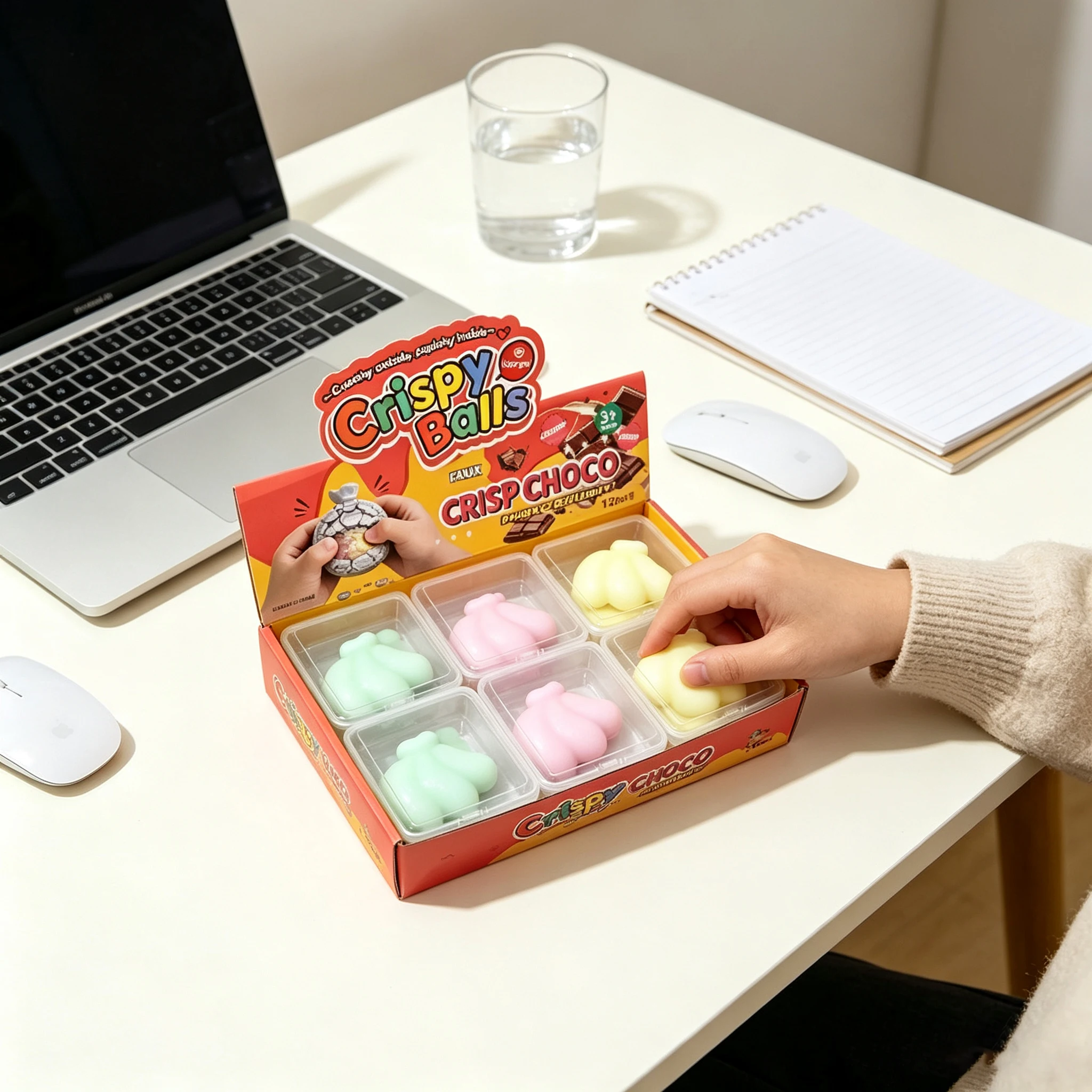 1Pc Wax Coating Crispy Banana Colorful Squeeze Pinch Toy Anxiety Relief Home Office Leisure Party Gifts