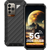 Ulefone Power Armor 18 Ultra 5G, Dimensity 7050，24GB RAM,512GB ROM , Android 13,108MP Camera,9600 mAh 66W, 6.58\