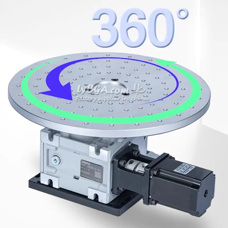 Flat Rotating Disc Worktable D300mm Disk Chuck Automatic Rotary Table Positioner Rotary Fixture Mold for Laser Welding Machine