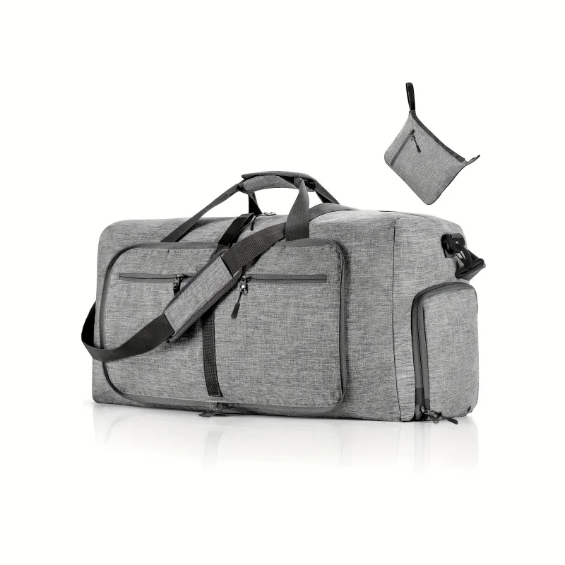Suitable for Outdoor Travel, Camping, Lightweight Folding Luggage Bag for Fitness-Men's and Women's Large-Capacity Handbag