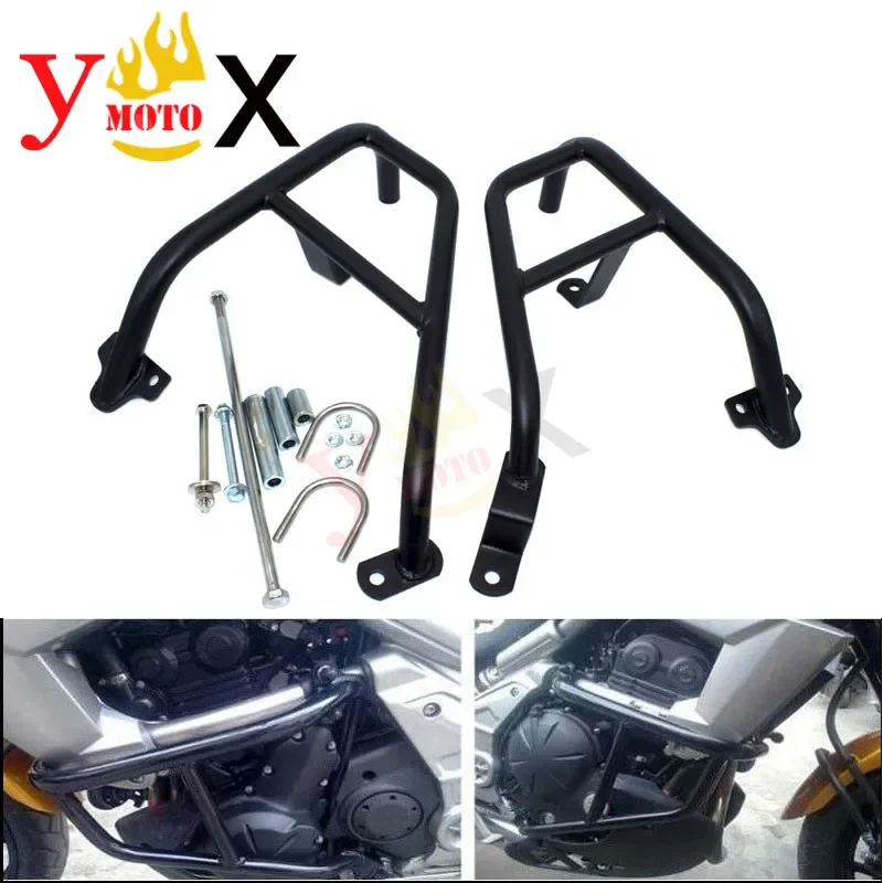 Modified Front Engine Guard Bumper Buffer Highway Crash Bars Frame Protector For KAWASAKI Versys650 KLE650 2007-2014 2008 2009