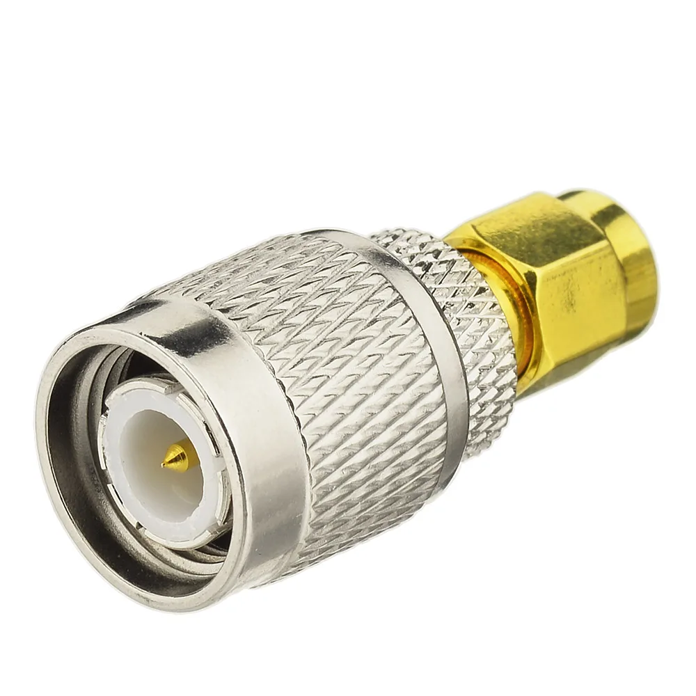 Adaptador de SMA-TNC Superbat, enchufe SMA a TNC macho, conector Coaxial recto de 50 ohm RF