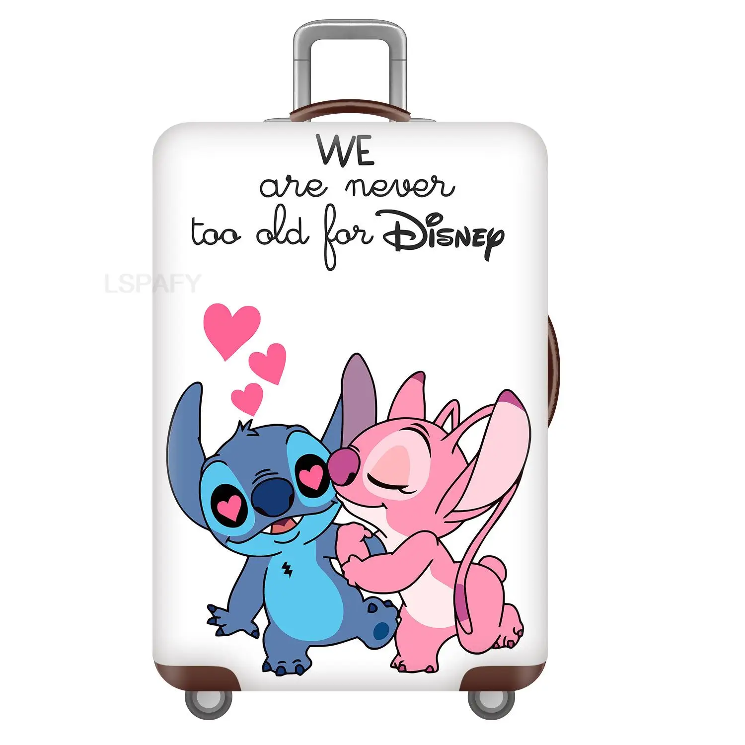 Funda protectora para maleta de Lilo y Stitch, cubierta de equipaje resistente a los arañazos, a prueba de polvo, aplicable a maleta de 18 \