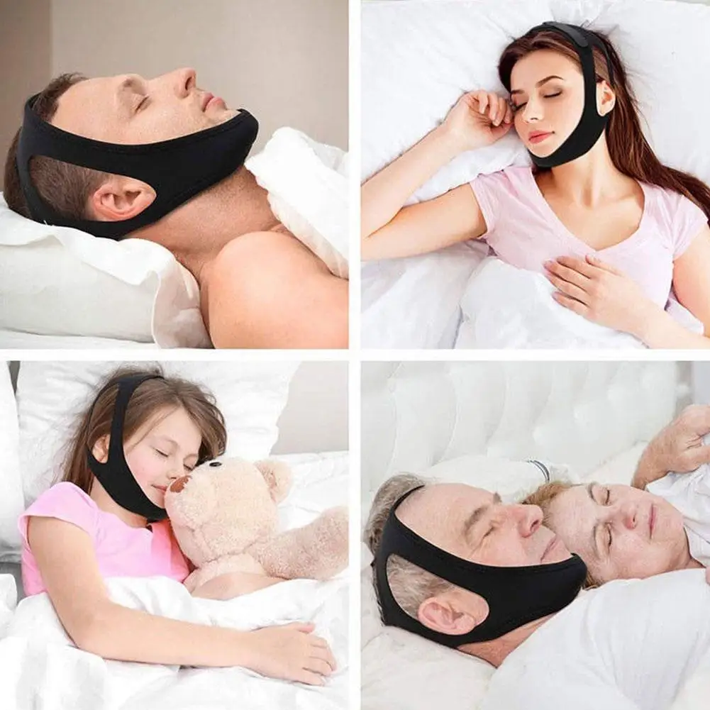 Anti Snore Belt Stop Snoring Chin Strap Woman Man Night sleep Support Aid Tools Snoring Protection Jaw Band Beauty Health