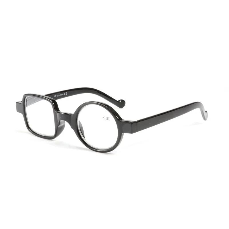 NONOR Round Square Asymmetric Reading Glasses For Women Men Presbyopia Eyeglasses Optical Frame Eyewear