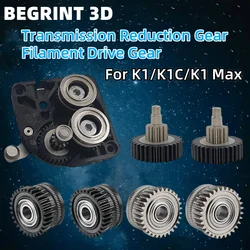 For Creality K1 K1C K1Max Extruder Transmission Reduction Gear High Quality Filament Drive Gears for K1 Series 3d Printer