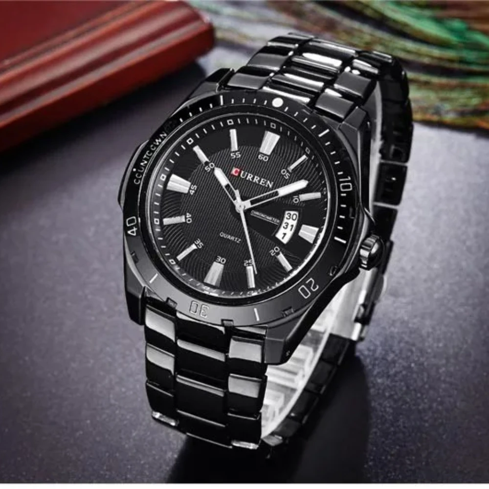 CURREN 8110 Men's Quartz Watch Calendar Luminous Sports Strap Waterproof Casual Cool Wristwatch Male Clock reloj hombre view 5