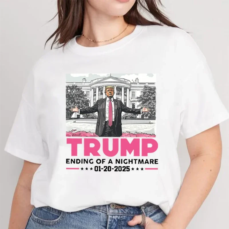 Trump Inauguration Day 2025 Shirt, Popular 47th President Trump T-Shirt, Fan Gift, 2025,January.20,Souvenir,Harajuku Casual Tops