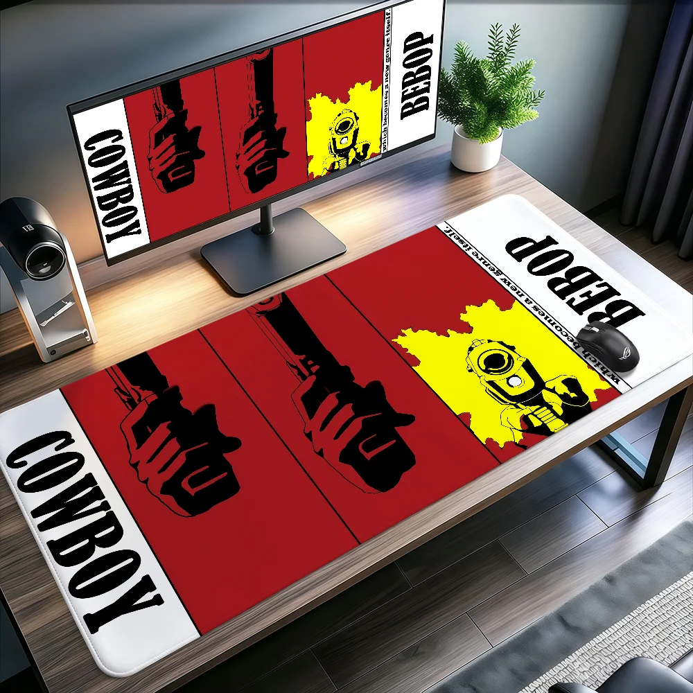 Anime Cowboy Bebop Mouse Pad Large Non-slip Lockedge Desktop Computer Desk Mat Keyboard Writing MousePad Office Gamer Student