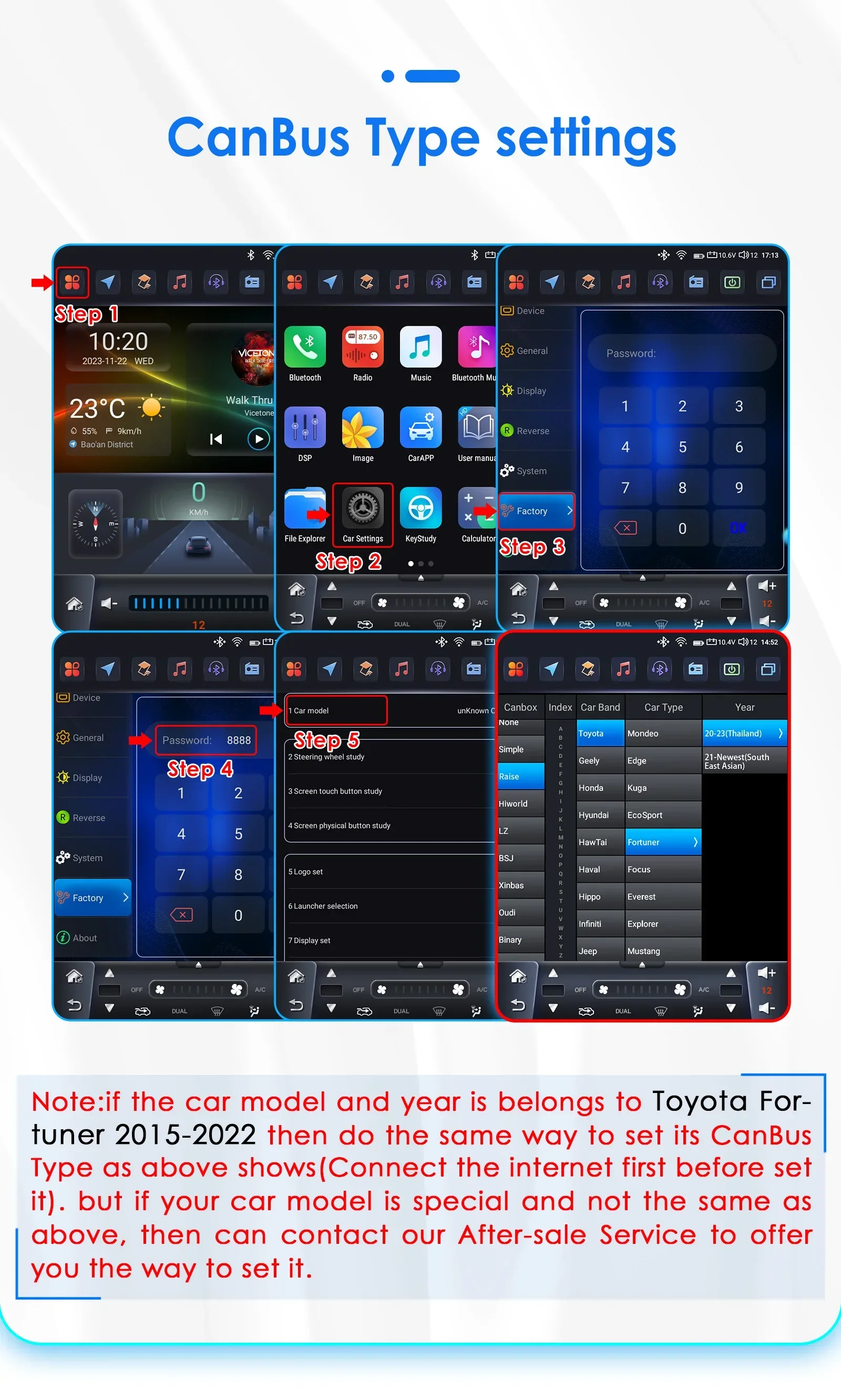 9.7 4G Wireless Carplay Android Auto Car Radio Multimedia for Toyota Fortuner / HILUX Revo 2015 - 2022 Video Player