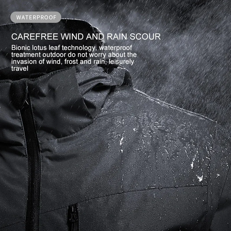 Autumn Winter Waterproof Jackets Men Hiking Camping Windbreaker Climbing Fishing Coat Tactical Hunting Clothes