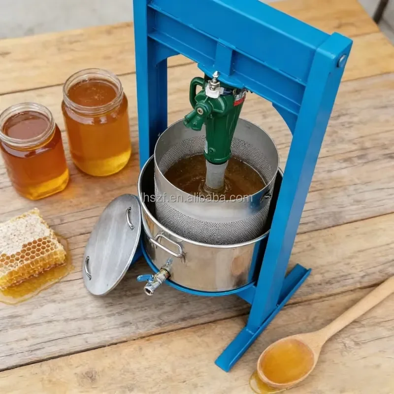 Stainless Steel Manual Honey Press Heavy Duty Beekeeping Equipment for Extracting Beeswax and Honey from Comb Frame Tool Kit
