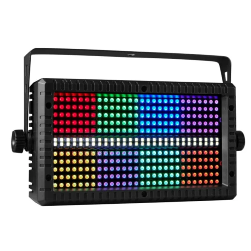 

60W Mni LED Strobe RGB 3In1 8 Partition +White 8000K 4Partition DMX Super Bright Dj Wash Bar Strobe Stage EU Plug Easy To Use