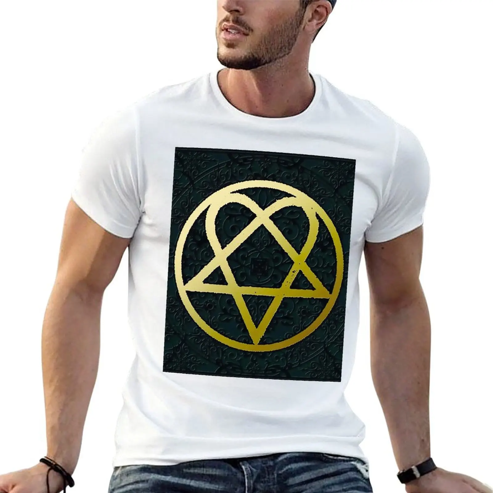 

Heartagram Him Band Love Metal Cover Ville Valo Heartagram T-Shirt funny t shirts man essential t shirt T-Shirt