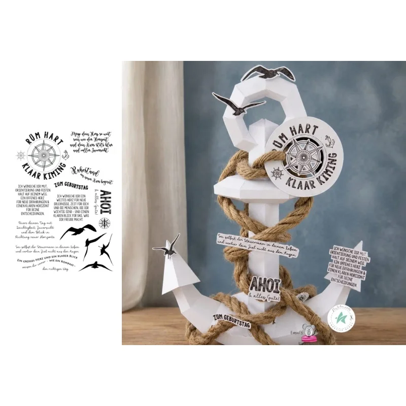 Neues Produkt Vorverkaufsbox Eltern-Kind-Stanzformen und Stempel DIY Scrapbook-Album Dekoration Geprägtes Papierkarten-Set