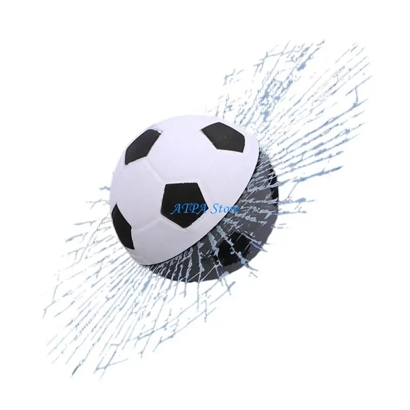 U13C 3D Optical Illusion Window Sticker Simulating Ball Hit Vehicle Window Decal