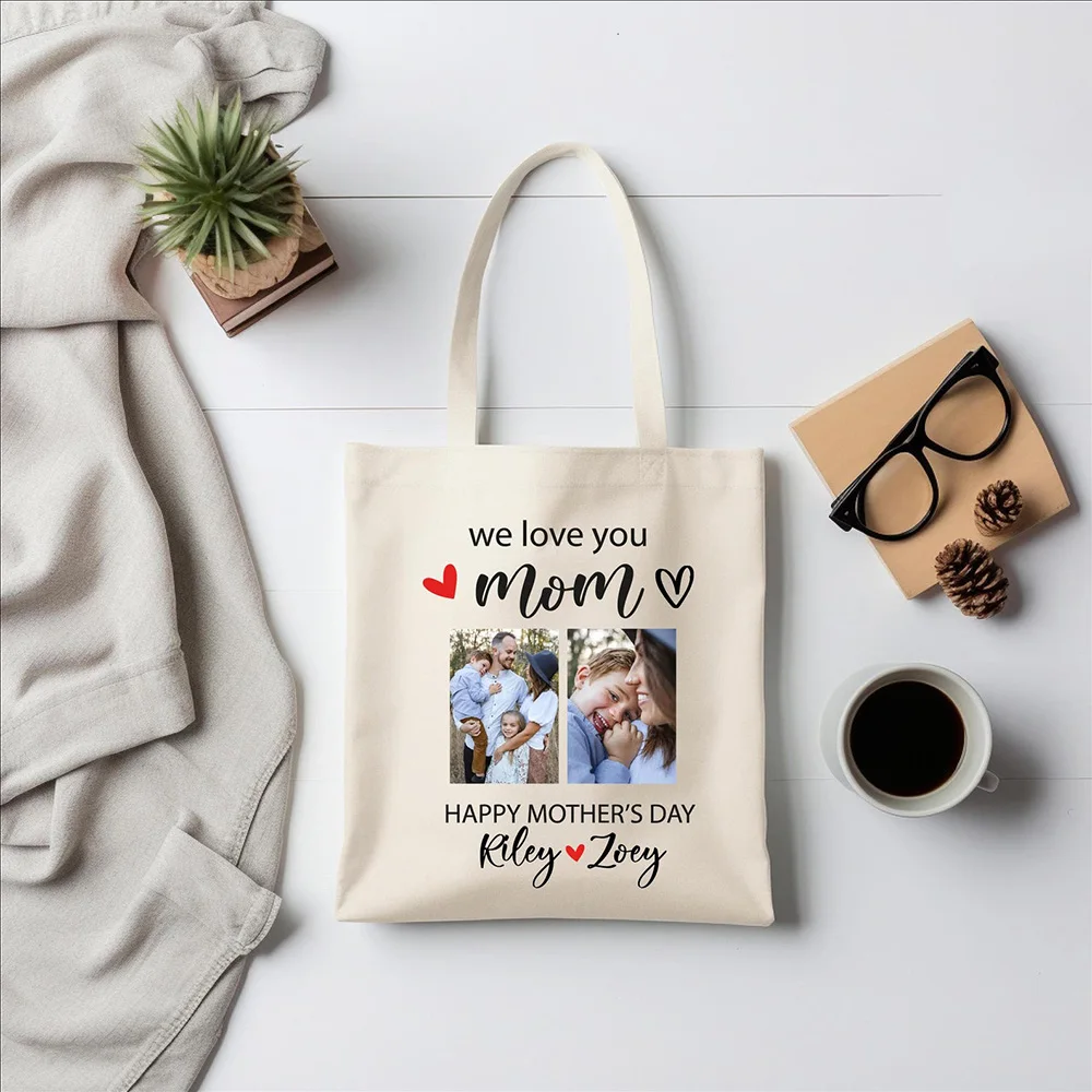

Plain White Canvas Tote Bag Large Capacity Custom Print Logo Summer Beach Bag Gift For Papa Tote