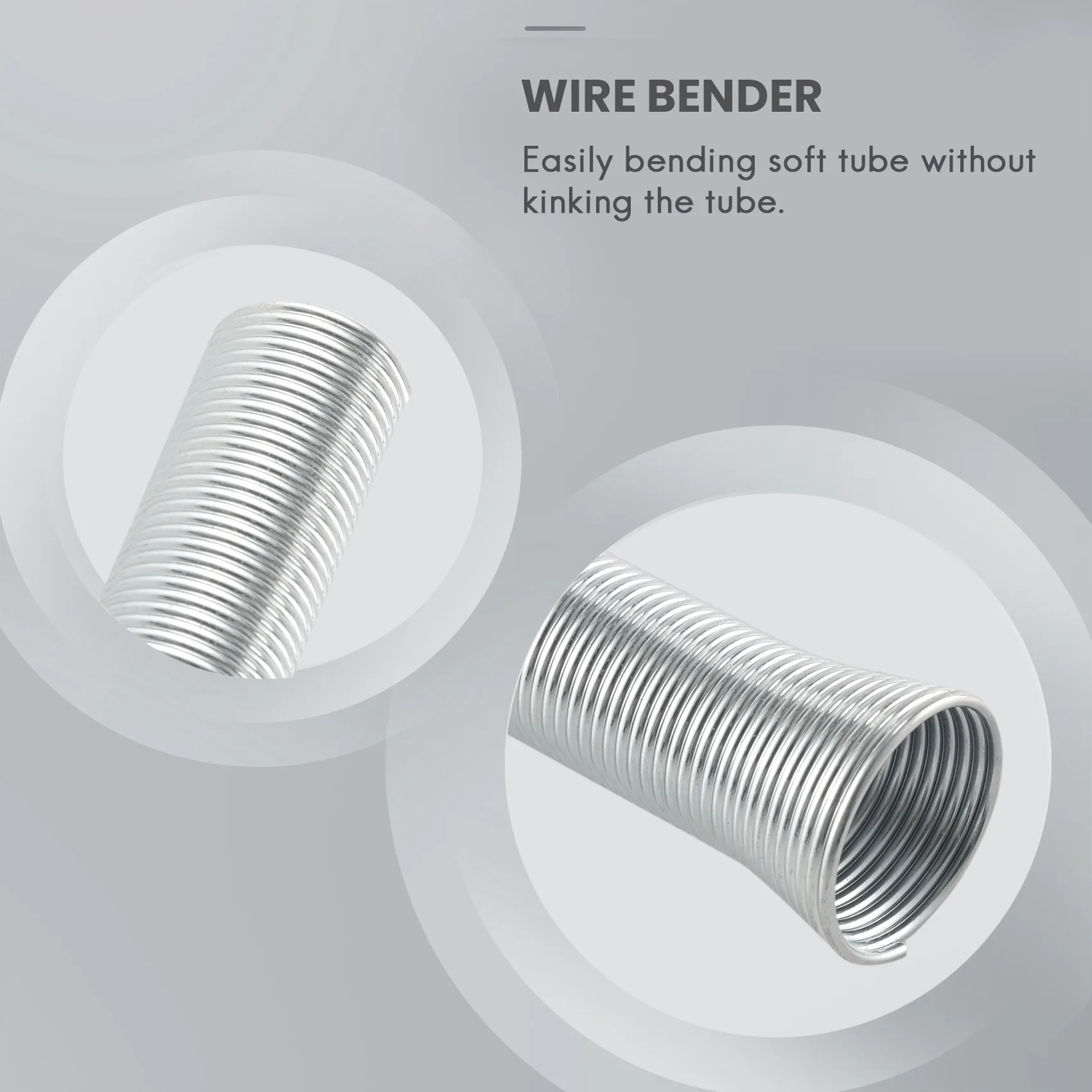 

Набор из 5 пружинных трубогибов REST 210 мм, пружинный трубогиб для труб 1/4-5/8 дюйма, из пружинной стали, для гибки медных и алюминиевых труб