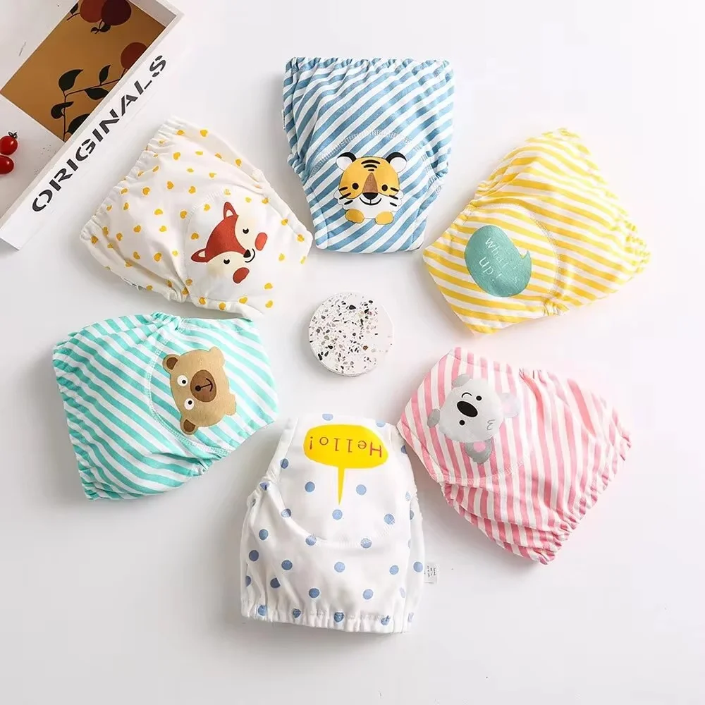 Cotton baby training pants children waterproof diapers baby underwear washable boys girls cloth diapers reusable diapers