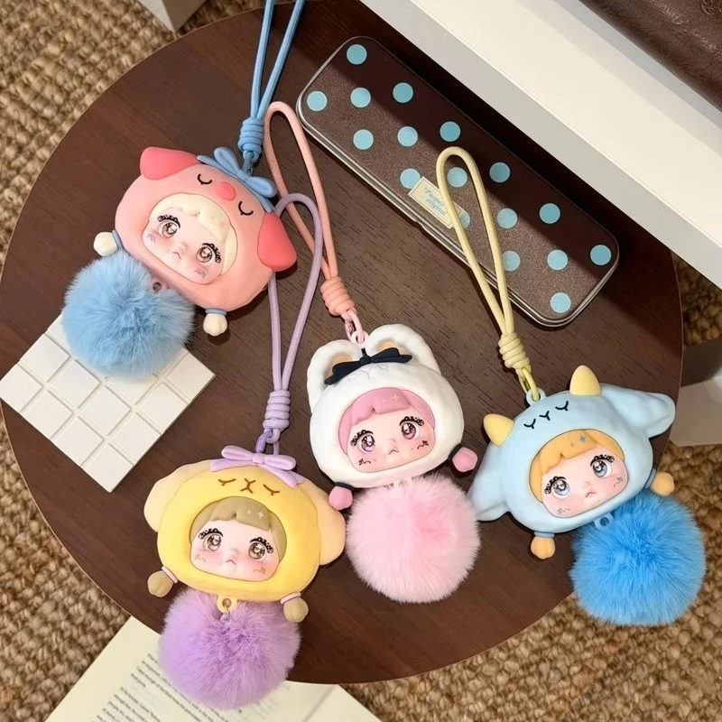 

Аутентичная серия Nommi Forest Small Movement, слепая коробка-сюрприз, силиконовая сумка для наушников, кукла, подарок на день рождения, сумка, подвеска, украшение