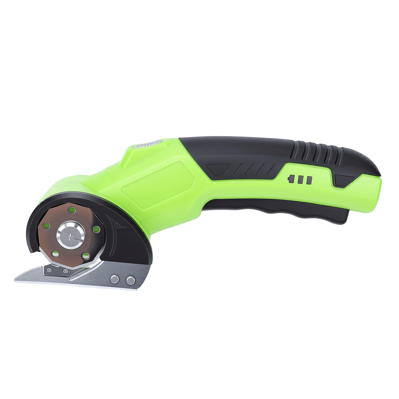 Electric Cardboard Cutter 320RPM Rechargeable Electric Scissors with Battery Indicator and LED Light for Carpet Fabric Leather