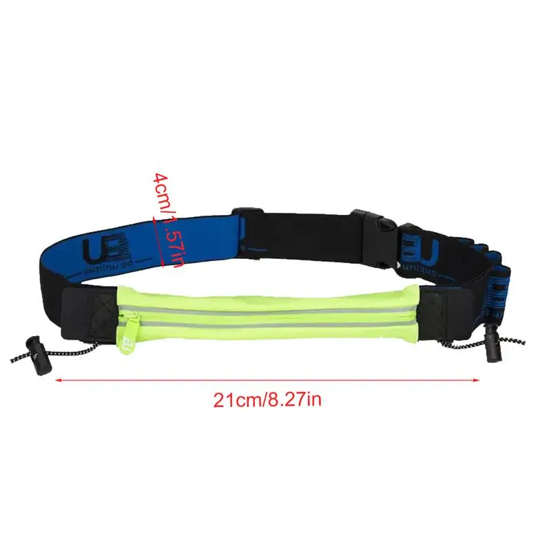 Belt Bag For Running Non-Slip Running Waist Bag Adjustable Bib Belt Outdoor Runners Pouch Energy Gel Loops Design Bib Holder For