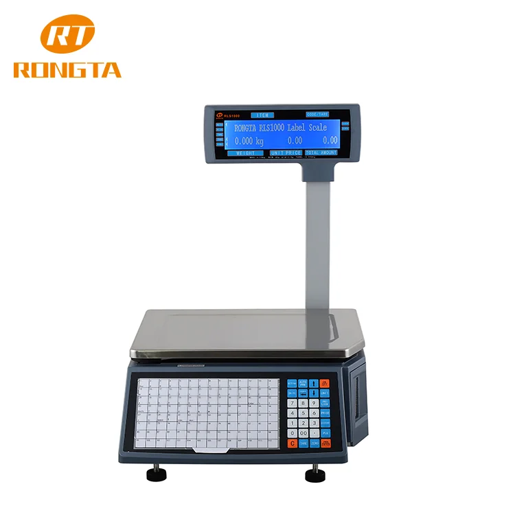 Retail Barcode Electronic Thermal Weighing Label Scales with 28 function keys + 112*2 hot keys